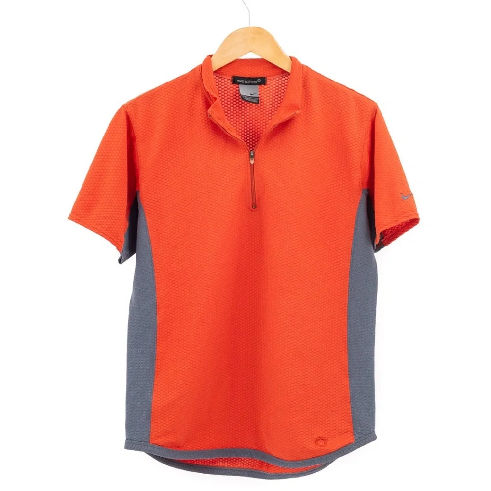 Mens Nike Sphere React MEDIUM 1/4 Zip Short Sleeve Collar Performance Shirt - Picture 3 of 6